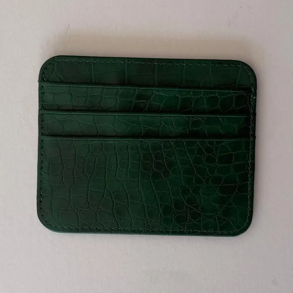 Green vintage crocodile print